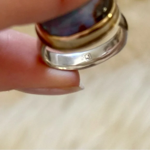 Jamie Joseph Boulder Opal 14k Sterling Ring - Picture 5 of 11